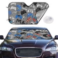 thumbnail image 2 of Balery Video Game Print Car Windshield Sun Shade,Windshield Sunshade for Car Pickup Truck SUV Accessories-Small, 2 of 7
