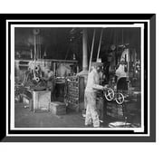 Historic Framed Print, [Student shipbuilders at Newport News, Virginia], 17-7/8" x 21-7/8"