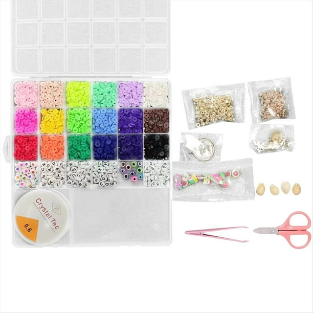 Kit de Fabricación de Pulseras de Cuentas de Arcilla para Principiantes, Cuentas de Polímero de Muy Buen Gusto de la Amistad para Pulseras, Kit de Fabricación de Joyas