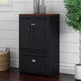 thumbnail image 2 of Fairview Storage Cabinet with File Drawer in Black and Cherry - Engineered Wood, 2 of 7
