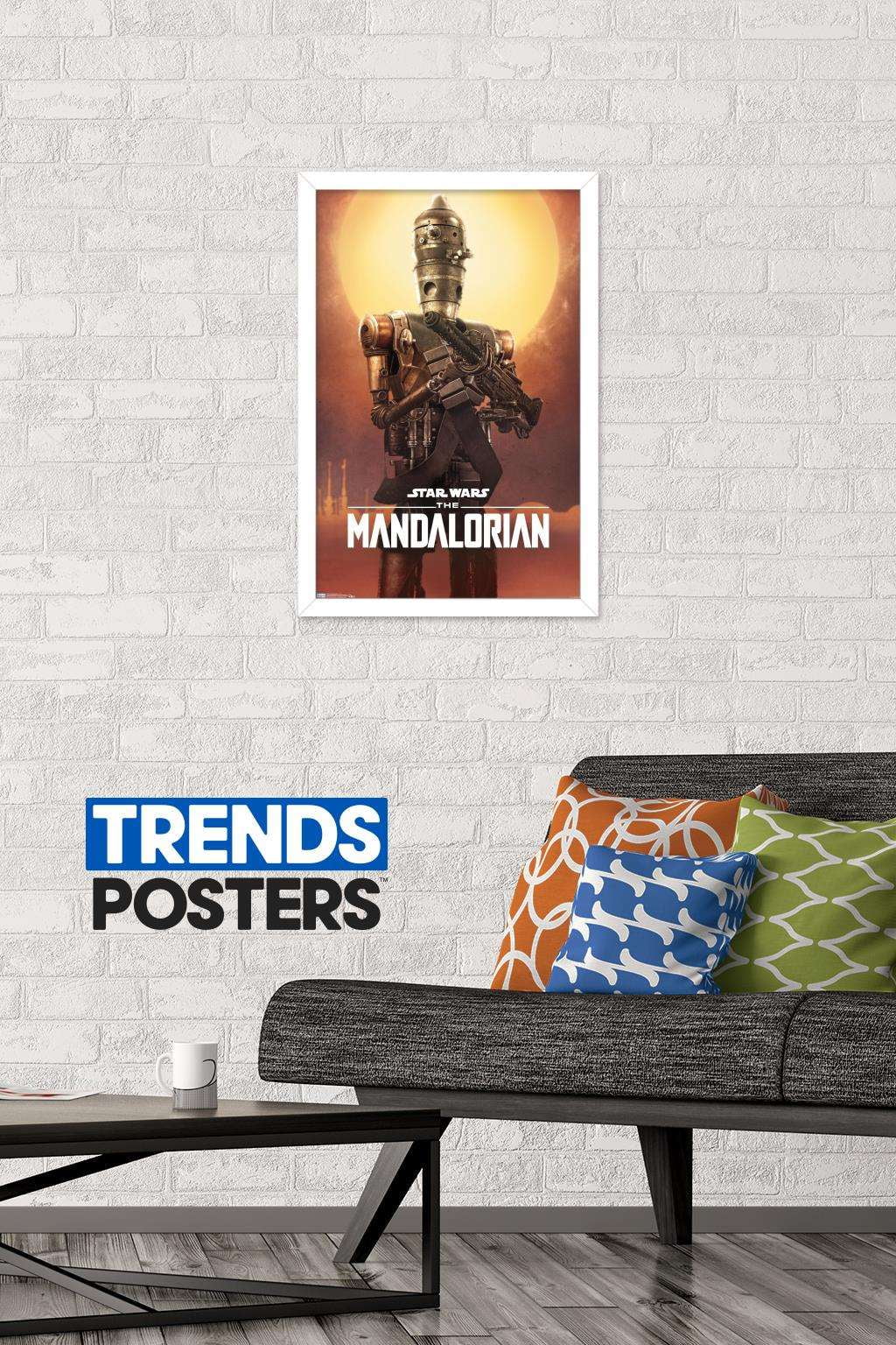 Star Wars: The Mandalorian - IG-11 Wall Poster, 14.725" x 22.375", Framed