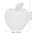 thumbnail image 4 of Shisuyan Dipping Dish White 6Pcs 8.7X6.9In Apple Shaped, 4 of 8