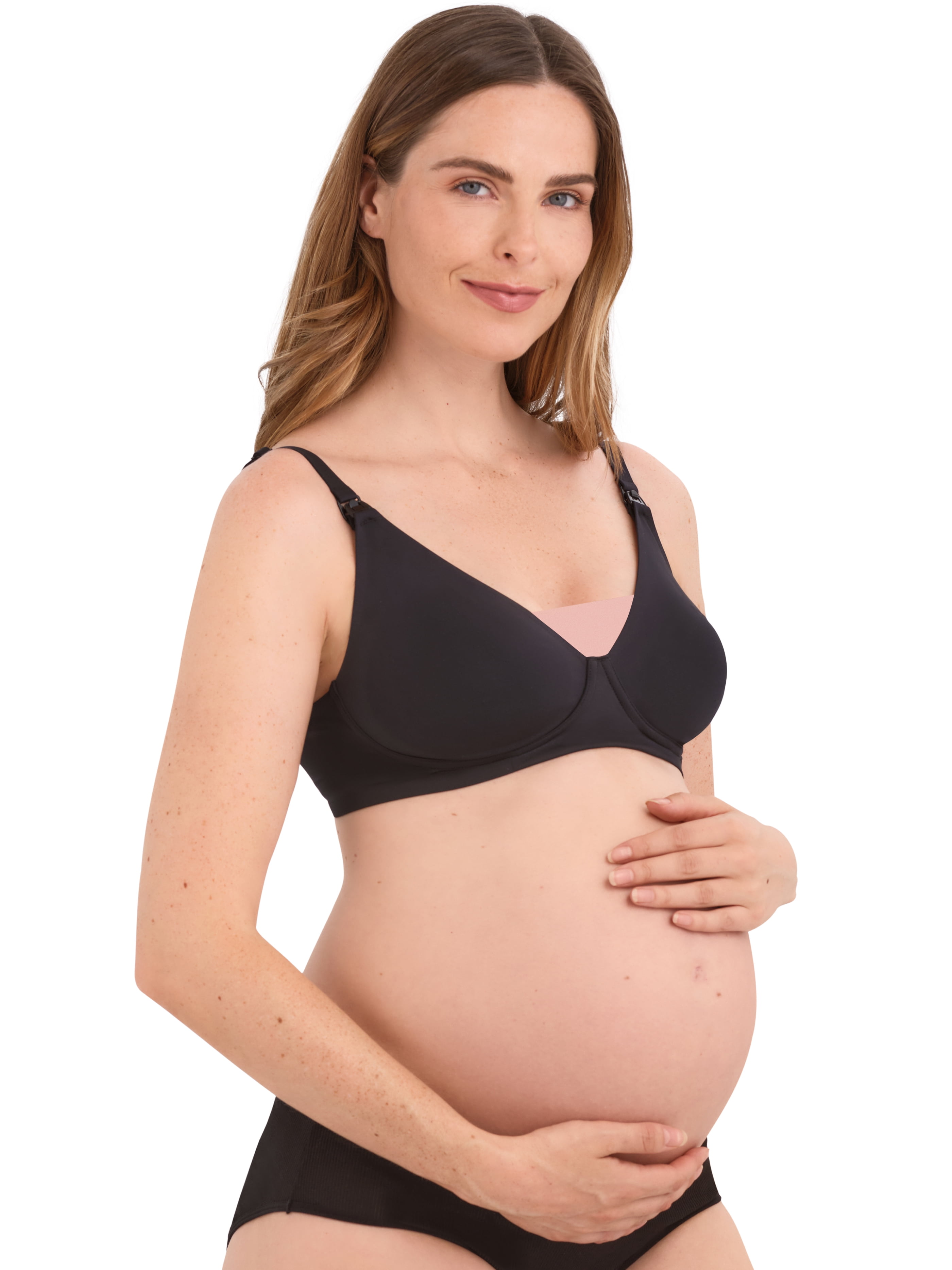 Joyspun Women's Maternity Wireless Bonded Nursing Bra, Sizes S-XXXL