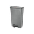 thumbnail image 1 of Rubbermaid Commercial Products - 1883604 Slim Jim Step-On Plastic Trash/Garbage Cans, 18 Gallon, Plastic Front Step Step-On, Gray (RCP1883604), 1 of 5