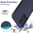 thumbnail image 4 of Defender Case for Samsung Galaxy A52 4G/5G Heavy Duty 1 in 1 Design Rugged Full Body Dustproof Shockproof Bumper Non-Slip Protective Cover,Blue,For Galaxy A52 4G/5G, 4 of 10