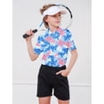 thumbnail image 6 of Boys Polo Shirt Hawaiian Golf Collared Performance Tops Kids Short Sleeve 7-14 Years, 6 of 6