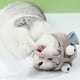 thumbnail image 3 of Tocado de pesca para gatos, juguete interactivo, suave, bonito sombrero, pluma, juguete rompecabezas para gatito con colgante reemplazable, pez ojo grande gris, 3 of 5