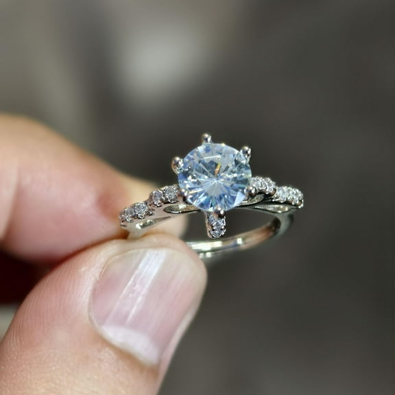 PULABO 925 Sterling Silver Bowknot Ring for Women 2025 Fashion 2 Karat cubic Zirconia Engagement Rings Promise Wedding Jewelry Gift for Her