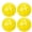 Optic Yellow, variant on Ivasky Sports Indoor Outdoor Pickleball 40 Hole, 4 Pack -  Green