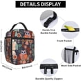 thumbnail image 6 of Blue Black Camouflage Lunch Bag for Women Men Reusable Insulated Lunch Box Portable Leakproof Thermal Lunch Tote Bags Lightweight Lunchbox with Side Pocket for Adult Office Work Picnic Hiking, 6 of 6