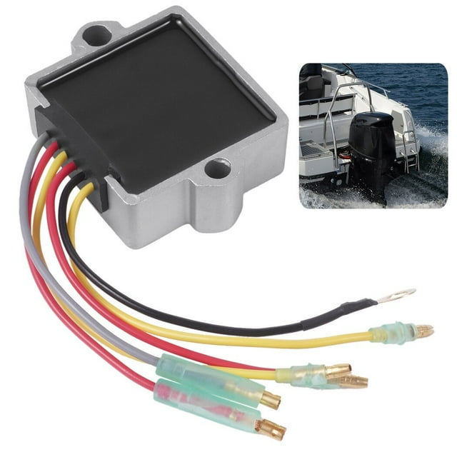 Rectificador Regulador, Rectificador Regulador de Voltaje 12V 6 Cables, Compatible con Mercury Marine 815279T, 815279-3, 815279-5, 830179T, 830179-2, 854515, 856748, 883072, 883072T