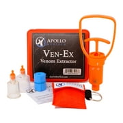 Ven-Ex Snake Bite Kit, Bee Sting Kit, Emergency First Aid Supplies, Venom Extractor Suction Pump, Bite and Sting First Aid for Hiking, Backpacking and Camping. Includes BONUS CPR face shield.