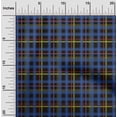 thumbnail image 1 of oneOone Polyester Lycra Black Fabric Madras Check Dress Material Fabric Print Fabric By The Yard 56 Inch Wide, 1 of 4