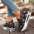 thumbnail image 5 of Effortless Autumn Mesh Embroidered Floral Platform Casual Shoes With Breathable Comfort, 5 of 9
