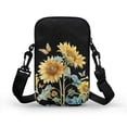 thumbnail image 2 of HELLHERO Adjustable Shoulder Strap Cross Body Purse Polyester, Vintage Messenger Bag, Sunflower, 2 of 7