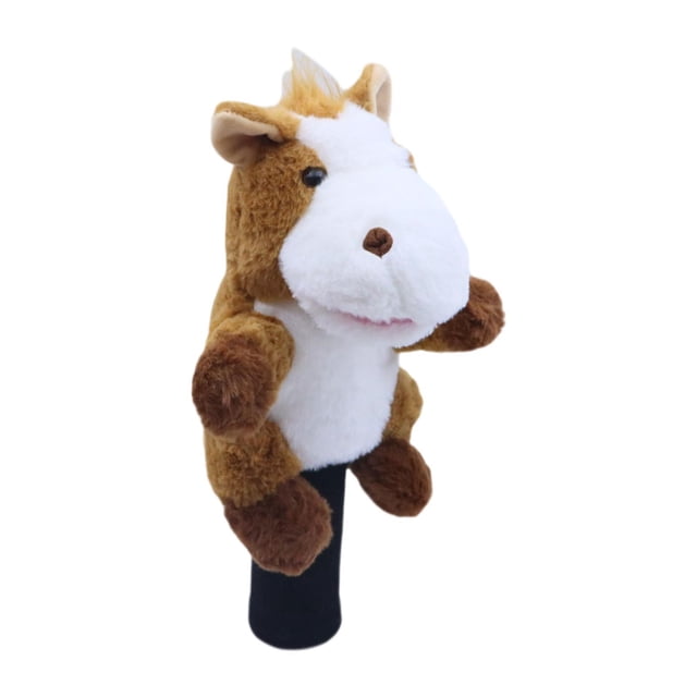 Funda de madera para palos de golf, equipo de golf, novedad, portátil, práctica, regalo para palos de golf Caballo
