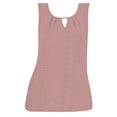 thumbnail image 6 of Texiao Women's Tank Tops Loose Fit Casual Sleeveless Tops Keyhole Neck Trendy Summer Tops Flowy Clothes Outfits 2025, 6 of 6
