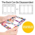 thumbnail image 4 of Yayeee Rocker Switch Wall Plate 1-Gang 4.6"x2.9" Home Decorative Outlet Cover, Light Colorful Circles, 4 of 6