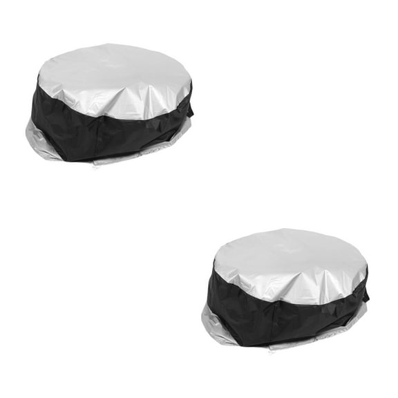 Hemoton 2pcs Tire Storage Bag for Cars and RVs Oxford Cloth Tire Protector with Handle Carrying Case Tire Cover Seasonal Storage Bags
