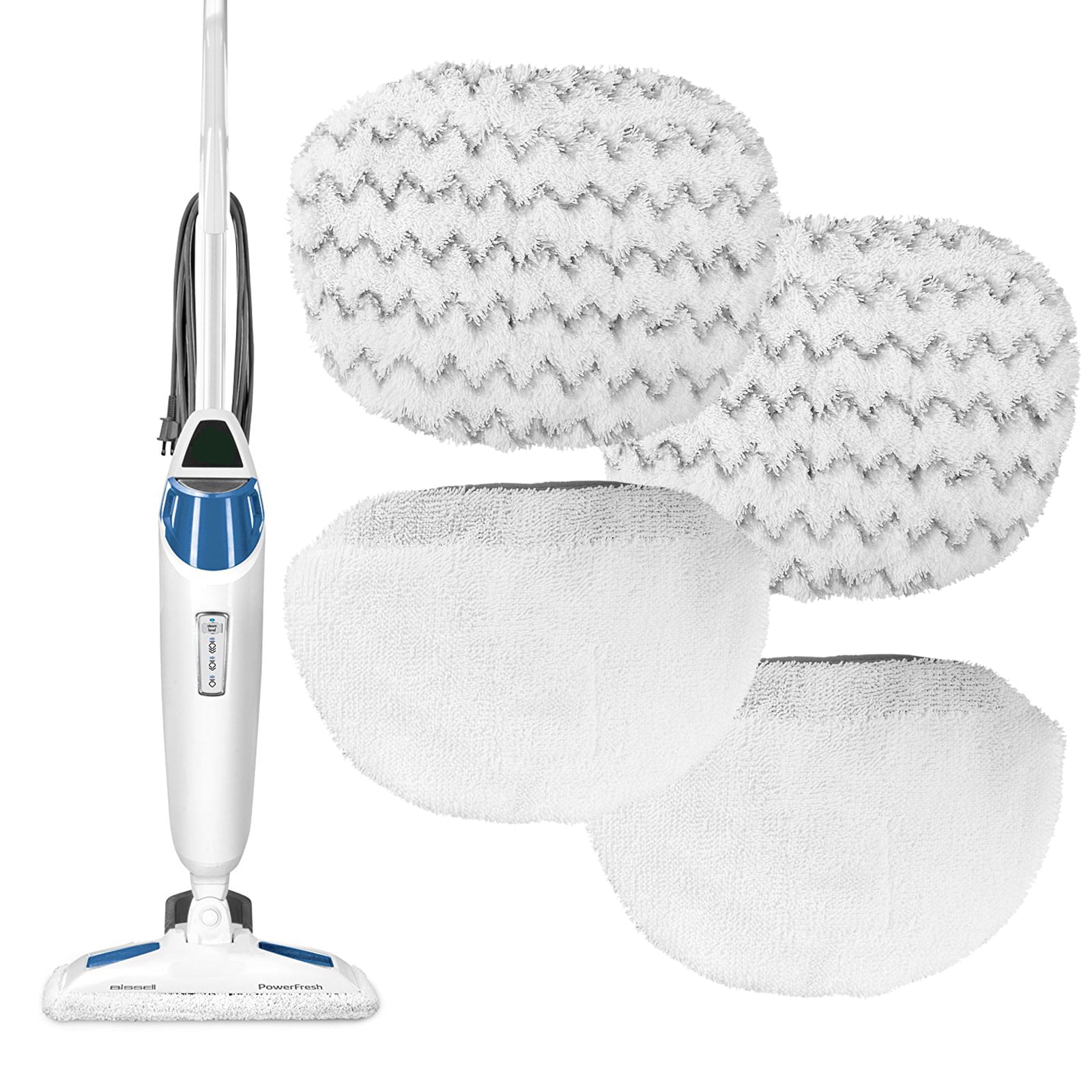 2 Pa Washable Microfiber Mop Pads  For Bissell Powerfresh 1940 Series Steam Mop 