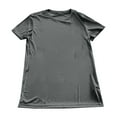 thumbnail image 3 of MIXUE Shirts For Men Summer Solid Color Round Neck Short Sleeve Casual Basic Pullover Tops Tee Shirts Holiday Wear,Gray,S, 3 of 3