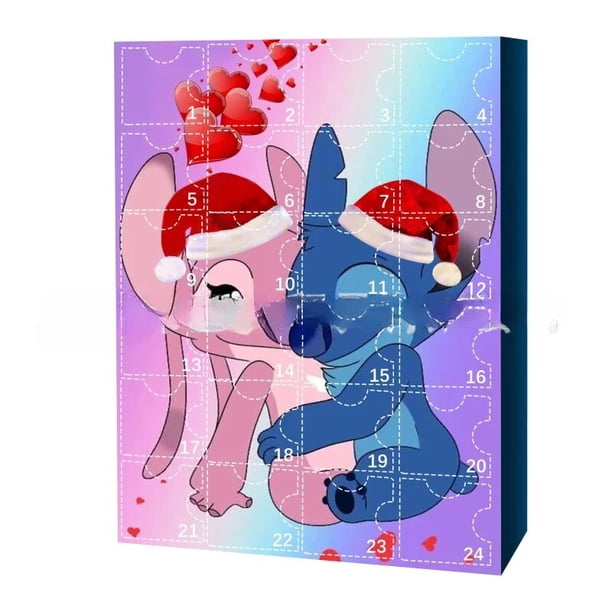 Calendario de Adviento de Navidad de Disney, caja de regalo sorpresa de Anime, Mickey Mouse, Minnie Mouse, personaje de juguete, regalo de cumpleaños, 100 aniversario