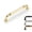 Champagne Gold, variant on 5 Pack Cabinet Handles Retro Antique Brass 3.75 Inch Arch Matte Black Drawer Flower Pulls for Kitchen Bathroom Bedroom Cupboard Door Drawer Dresser Wood Furniture Champagne Gold Hardware