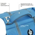 thumbnail image 5 of Pet Dog Cat Life Jacket High Visibility Adjustable Flotation Safety Vest for Swimming Boating, Summer Outdoor Water Sport All Breeds Pink M, 5 of 7