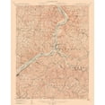 thumbnail image 2 of USGS 26x32 Black Ornate Wood Framed with Double Matting Museum Art Print Titled - New Martinsville West Virginia Quad - USGS 1905, 2 of 4
