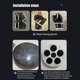thumbnail image 2 of Smart Punching Pad Luz Rgb Montado En La Pared Compatible Con Bluetooth Blanco, 2 of 6