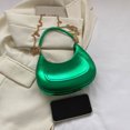 thumbnail image 3 of Bolso De Moda Bolso de hombro de moda Bolso de mensajero femenino de media luna de cuero de PU (verde) Tmvgtek Para Estrenar, 3 of 9