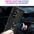 thumbnail image 4 of Allytech Rugged Case for Samsung Galaxy Z Fold6, Military Grade Protection Shockproof Cover with Metal Rotatable Ring Stand, Magnetic Car Mount Holder Case for Samsung Galaxy Z Fold6 - Black, 4 of 7