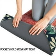 thumbnail image 3 of Pioneer Flower Floral Print Pattern Hot Yoga Mat Towel Non Slip for Hot Yoga - Quick-Drying Yoga Mat Cover with 4 Corner Pockets with Travel Bag - Hot Yoga Towel Non Slip 74"x26", 3 of 6