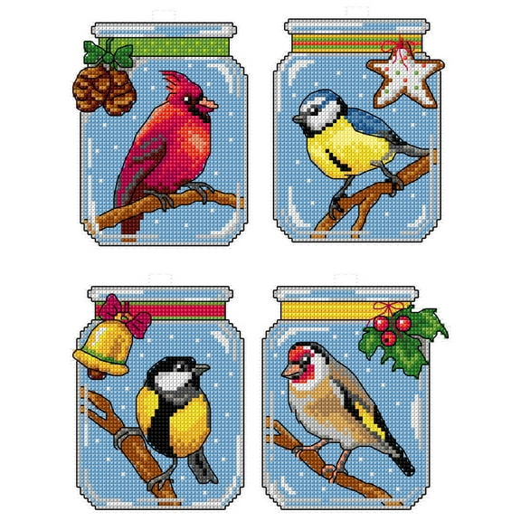 Counted Cross-Stitch Kit Birds 8709