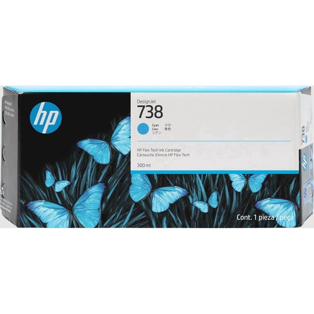 Cartucho de tinta HP 738 cian 300 ml DesignJet