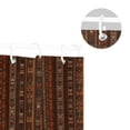 thumbnail image 5 of Yayeee Shower Curtain with Hooks 72"x72" Waterproof Fabric Bathroom Hanging Decor, Brown Tribal Pattern, 5 of 5