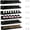 6-pack Black, variant on JUANCHENG Transparent Wave for Acrylic Nail Polish Organizer - 6 Pack Wall-Mounted Cosmetic