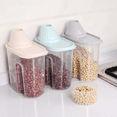 thumbnail image 5 of Contenedores herméticos de almacenamiento de alimentos secos, dispensador de contenedores de plástico sin BPA con pico vertible, taza medidora para cereales, harina y suministros para hornear, incluye un batidor de acero inoxidable Vhermosa CPB-DE-WX419-6, 5 of 5