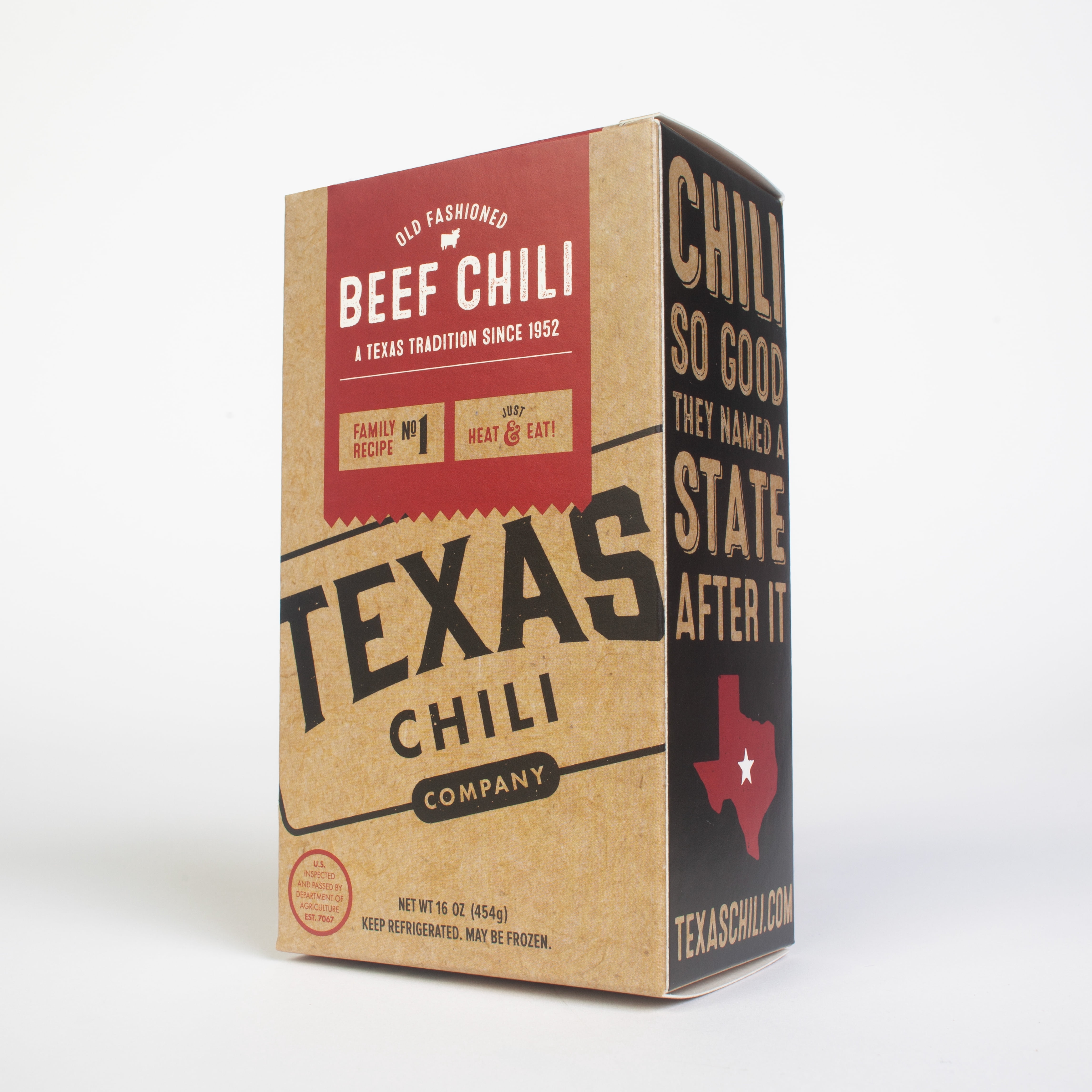 Texas Chili Company Beef Chili 16 oz Bag in Box Refrigerated Fully Cooked