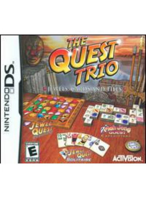 Quest Trio NDS - Nintendo DS - Jewel Quest Expeditions + Jewel Quest Solitaire + MahJong Quest Expeditions