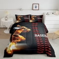 thumbnail image 2 of Erosebridal Baseball Bedding Set, Golden Athlete Comforter Set Full Size, Sports Games Down Comforter Bedroom, Glitter Outer Space Duvet Insert for Living Room, 2 of 7