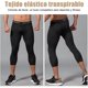 thumbnail image 5 of 2 piezas Pantalones de Compresión para Hombre,Licra Deportiva Hombre, Leggings Deportivos Mallas Ajustada Secado Rápido, Perfecto Correr, Ciclismo,Gimnasio,Interiores y Exteriores Negro Talla única, 5 of 7
