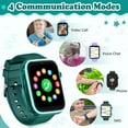 thumbnail image 4 of SHANNA Smart Watch for Kids with GPS 4G HD Touchscreen Watch with Phone GPS Tracker Real-Time Location SOS Video Call Voice Chat Camera for Boys Girls Gift, Green, 4 of 10