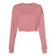 thumbnail image 1 of Bella Plus Canvas B53205273 Womens Cropped Crew Fleece, Mauve - Small, 1 of 2