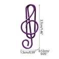 thumbnail image 2 of SDNall 11pc Music Multicoloured Metal Paper Clips Color Note Paper Clip Creatives Cartoons Paper Clip Special-shaped Paper Clip Office Supplies Paper Clip, 2 of 9