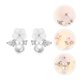 thumbnail image 5 of 1 par de pendientes de moda estilo flor para mujer, joyería decorativa para las orejas., 5 of 6