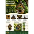 thumbnail image 6 of YAMB Tree Stump Honeycomb Bird Feeder, Dual-use Bird Nest & Feeding Station with Metal Hook, Easy-fill & Wash Bird Food Container for Outdoor Courtyard Garden Accessory & Bird Lovers, 6 of 6