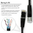 thumbnail image 2 of GearIT 23AWG Pure Copper Cat6 Outdoor Ethernet Network Cable, Black 150-ft, 2 of 7