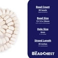 thumbnail image 4 of The Bead Chest White Bone Beads (Double Length Decorative Strand), 4 of 4
