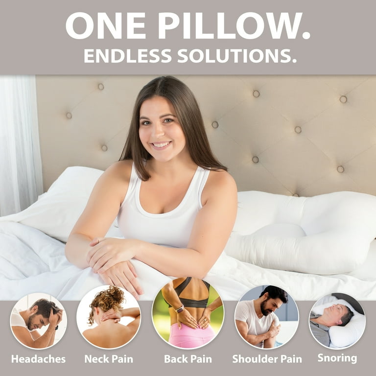 Core Products D Core Cervical Spine Support Pillow Ease Neck Spasms Tension Headaches Midsize Firm
